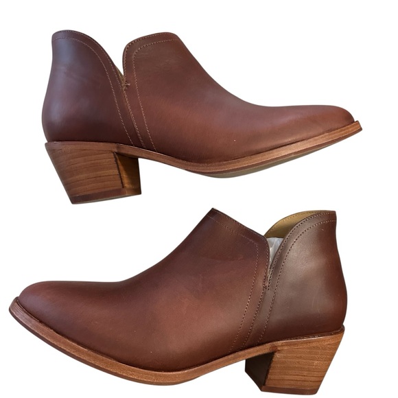Nisolo Shoes - Nosolo Women’s Mia Ankle Bootie Low Cut Leather Slip-On in Terracotta Sz 11 NIB